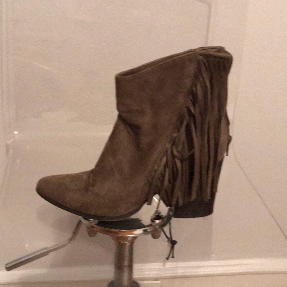 Fringe booties